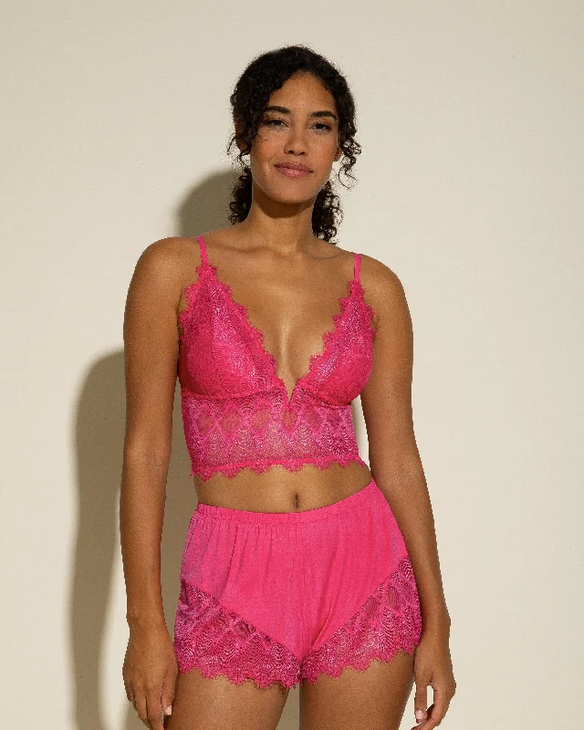 Bra with a satin - lined cup for a smooth and comfortable fit​ Cami & Boxer