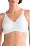 Bra with a pattern - print for a more unique appearance​ Amoena Nancy Non-Wired Bra - White #44480