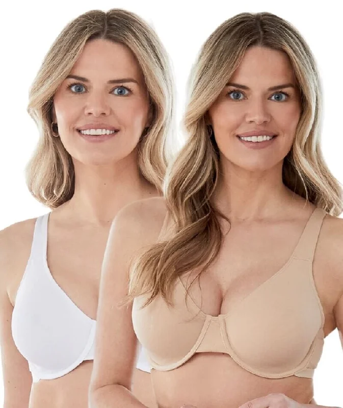bralette with underwire for added supportBestform Unlined Cotton Stretch T-Shirt Bra with Underwire 2 Pack - Sand/White bralette with underwire for added supportBestform Unlined Cotton Stretch T-Shirt Bra with Underwire 2 Pack - Sand/White