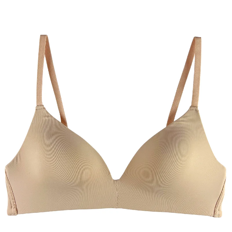 Minimizer bras to reduce the appearance of breast size​ Blush No-Show Lightly Lined Wireless Bra