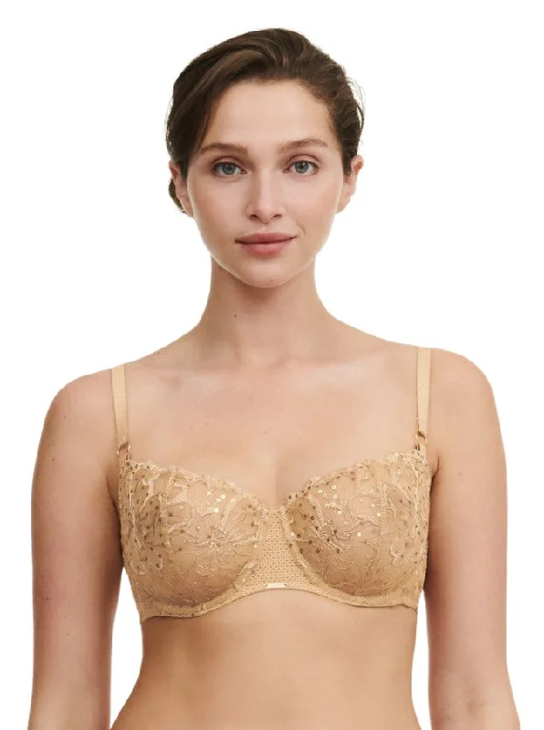 Bra with a bandeau style for a strapless and sleek look Chantelle Fleurs Signature Demi Bra Bra with a bandeau style for a strapless and sleek look Chantelle Fleurs Signature Demi Bra