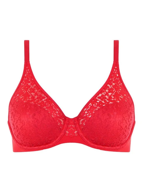 Bra with a seamless back for a smooth look under clothes Chantelle Norah Comfort Underwire Bra in Poppy Red Bra with a seamless back for a smooth look under clothes Chantelle Norah Comfort Underwire Bra in Poppy Red