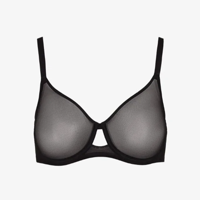 Bra with a silk - lined cup for a luxurious texture Commando Chic Mesh Full Cup Underwire Bra Bra with a silk - lined cup for a luxurious texture Commando Chic Mesh Full Cup Underwire Bra