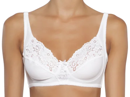 minimizer underwire bras for more controlCotton 025 bra - WHITE