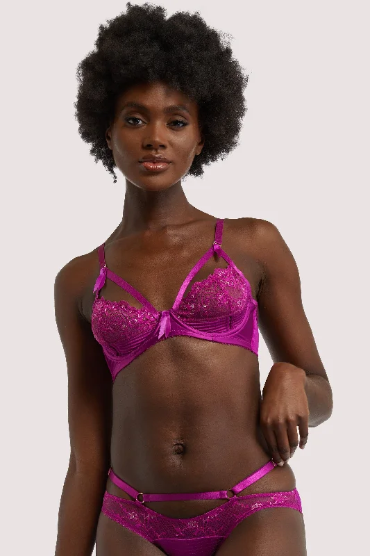 balconette push up bras for a lifted lookMadame X Magenta Bra