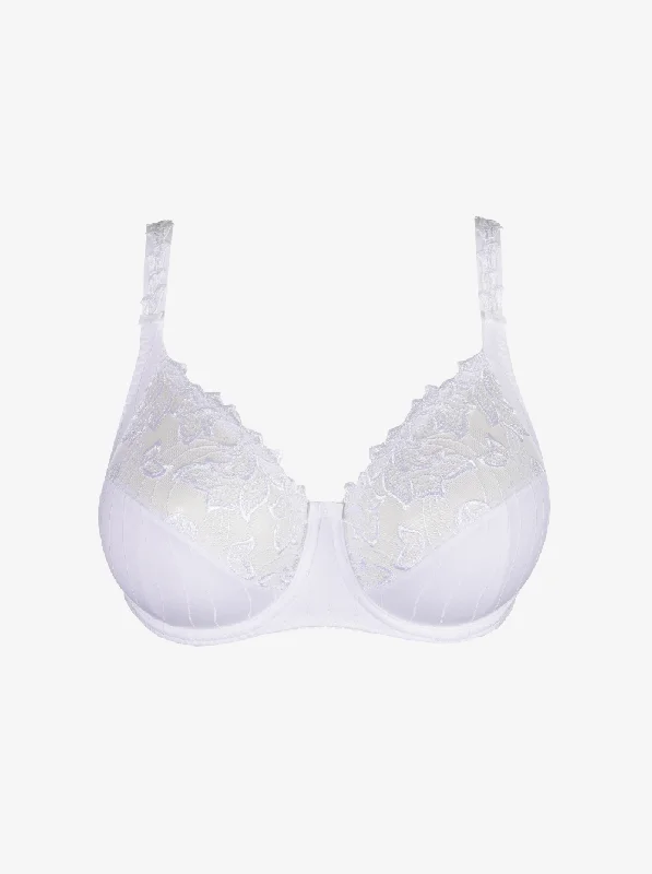 Cotton bras known for breathability and softness​ Deauville Full Cup Bra - White