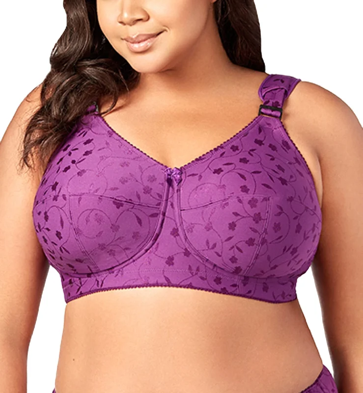 Full - cup bras providing maximum coverage and support Elila Sidney Jacquard Full Support Softcup Bra (1305) - Aubergine Full - cup bras providing maximum coverage and support Elila Sidney Jacquard Full Support Softcup Bra (1305) - Aubergine