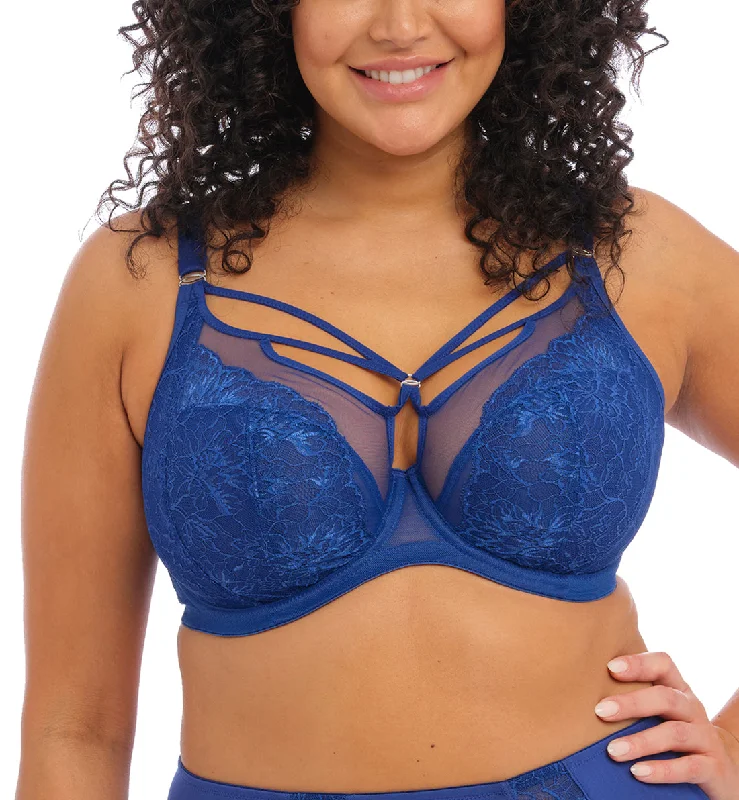Bra with a foam - lined cup for a more structured shape Elomi Brianna Plunge Underwire Bra (8080) - Lapis Bra with a foam - lined cup for a more structured shape Elomi Brianna Plunge Underwire Bra (8080) - Lapis