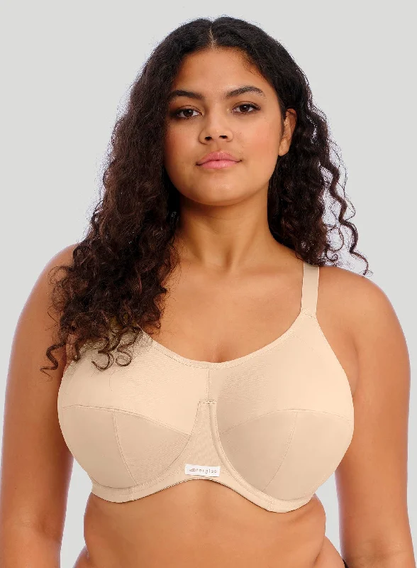 full cup bras for complete coverageElomi: Energise Sports Bra With J Hook Nude