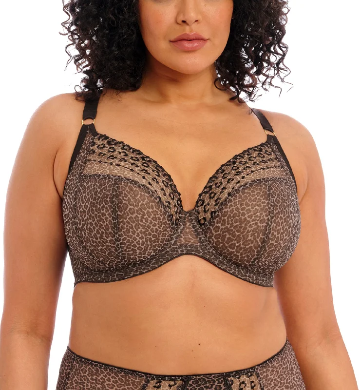 Bra with a reversible design for double the style options Elomi Matilda Banded Plunge Underwire Bra (8900) - Leopard Bra with a reversible design for double the style options Elomi Matilda Banded Plunge Underwire Bra (8900) - Leopard