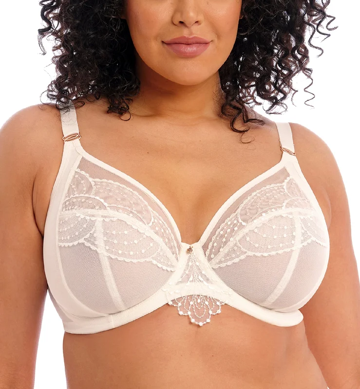 Bra with a half - cup design for a sexy and minimalist look Elomi Priya Plunge Underwire Bra (4550) - Vanilla Bra with a half - cup design for a sexy and minimalist look Elomi Priya Plunge Underwire Bra (4550) - Vanilla