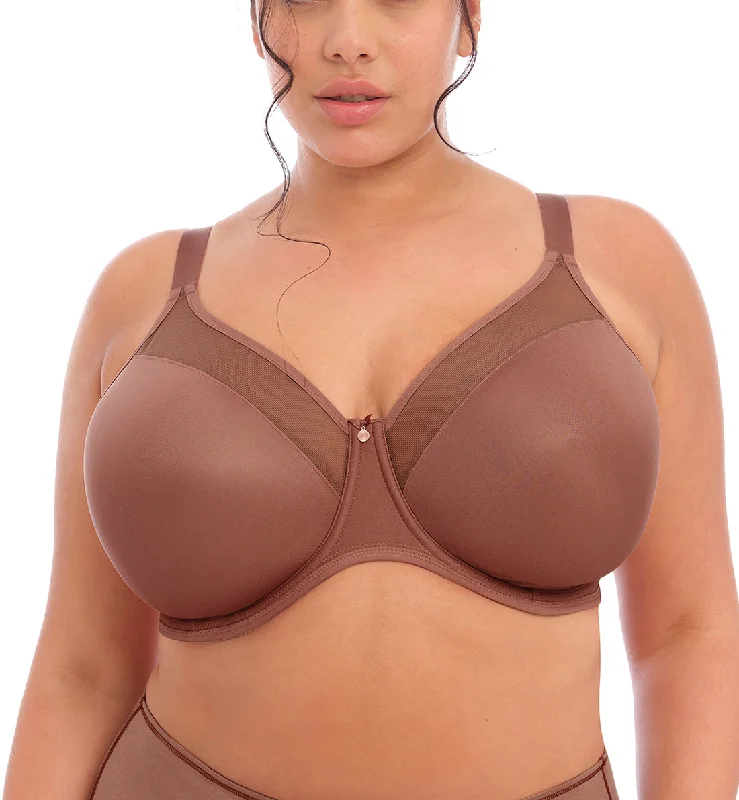 Bra with a non - padded cup for a natural feel Elomi Smooth Unlined Underwire Molded Bra (4301) - Clove Bra with a non - padded cup for a natural feel Elomi Smooth Unlined Underwire Molded Bra (4301) - Clove