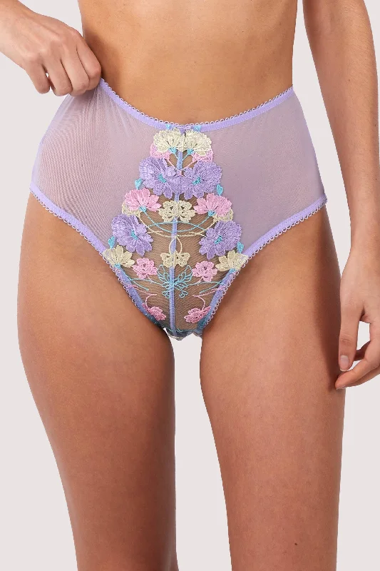 Bra with a contoured cup for a natural - looking shape Luna Pastel Embroidered High Waisted Brief Bra with a contoured cup for a natural - looking shape Luna Pastel Embroidered High Waisted Brief