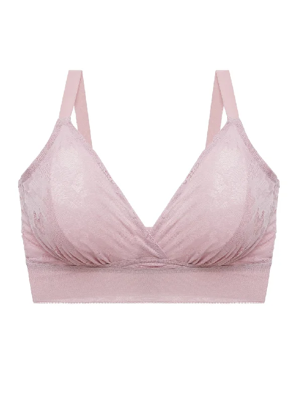 Bra with a mesh panel for added breathability​ Curvy Bralette