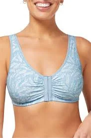 Bra with a smooth fabric for a sleek and comfortable feel​ Frances SB Light Blue/Aqua #2128