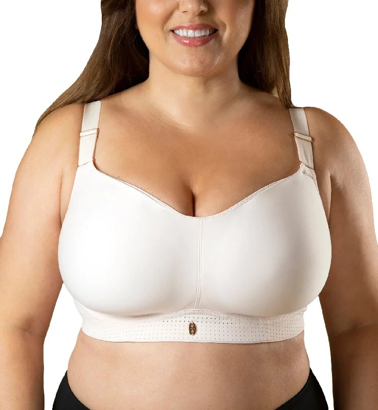 Bra with a textured fabric for added visual interest Freedom Molded Wireless Sports Bra (FREEDOMSPORT) - Rose Bra with a textured fabric for added visual interest Freedom Molded Wireless Sports Bra (FREEDOMSPORT) - Rose