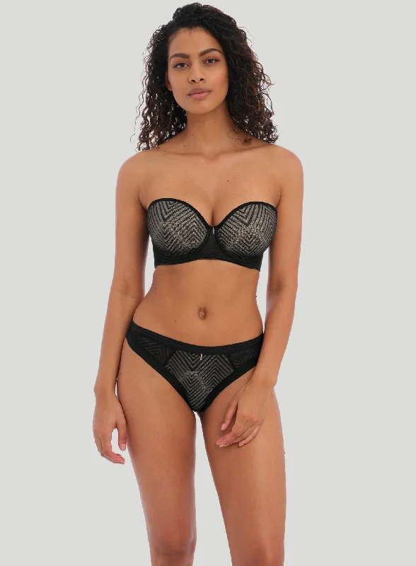 nursing bras for new mothersFreya: Tailored Underwired Strapless Moulded Bra Black