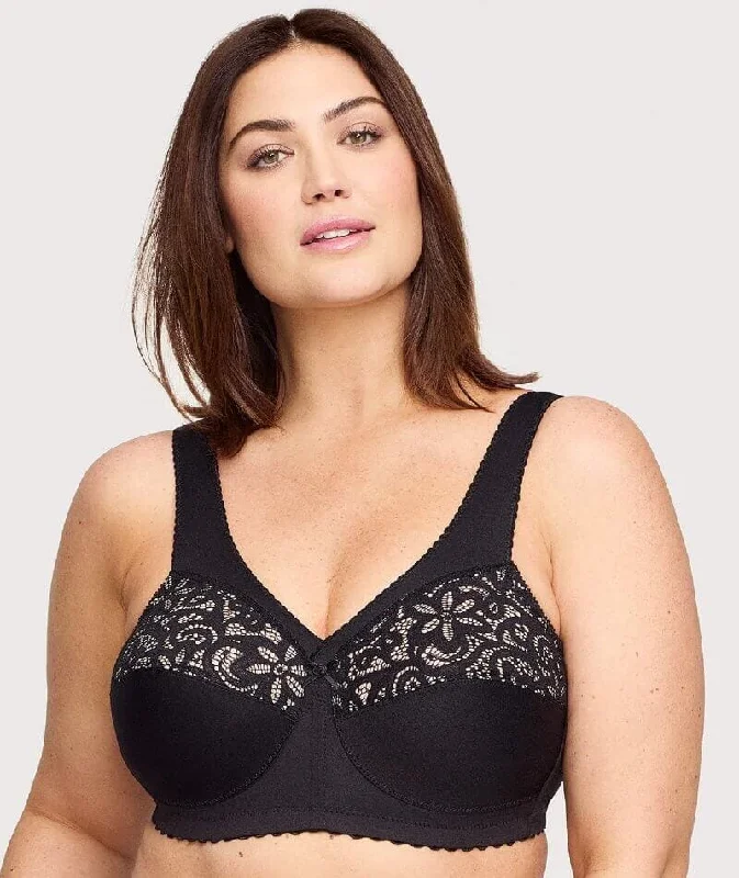 sexy lace push up bras for special occasionsGlamorise Magiclift Cotton Support Wire-Free Bra - Black sexy lace push up bras for special occasionsGlamorise Magiclift Cotton Support Wire-Free Bra - Black