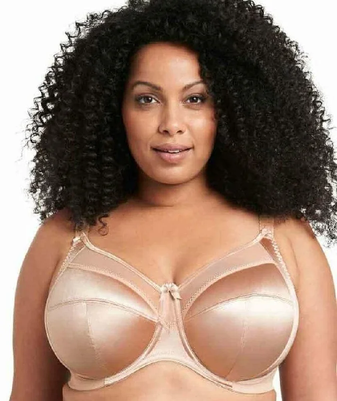 minimizer plus size bras for curvy figuresGoddess Keira Underwired Banded Bra - Fawn