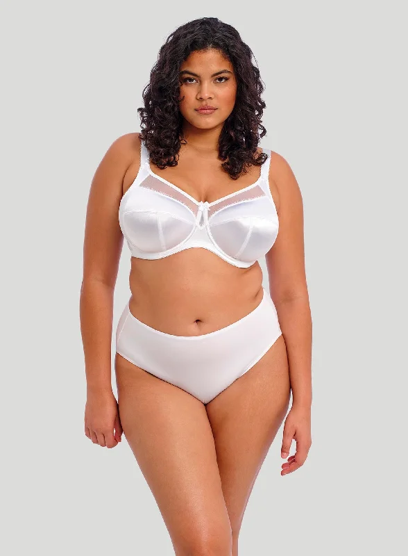 sleep bras with adjustable strapsGoddess: Keira Underwired Banded Bra White