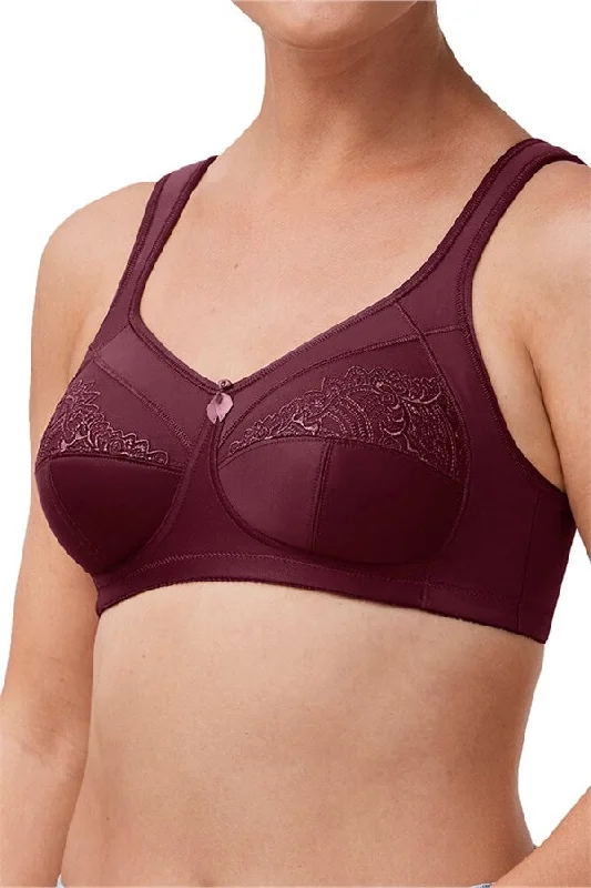Bra with a push - up memory foam cup for enhanced cleavage​ Isadora SB Burgundy #44685