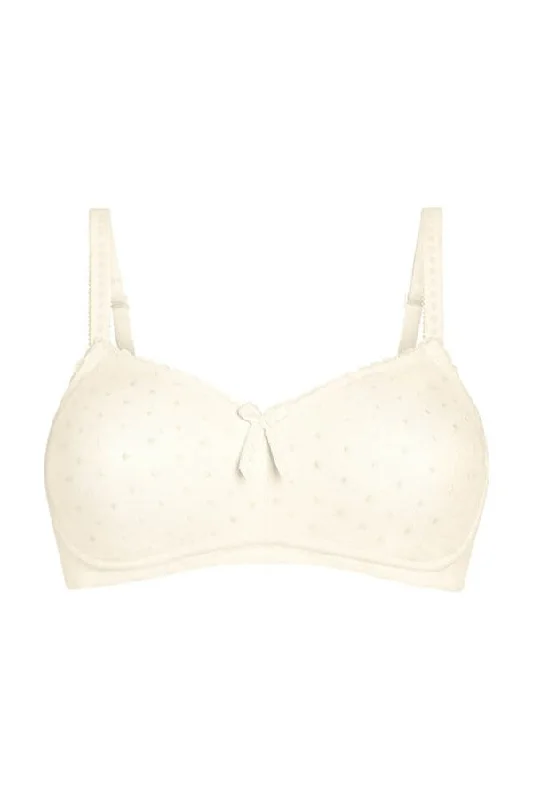 Bra with side - support panels to prevent spillage Kylie Non-Wired Bra - off-white #44627 Bra with side - support panels to prevent spillage Kylie Non-Wired Bra - off-white #44627