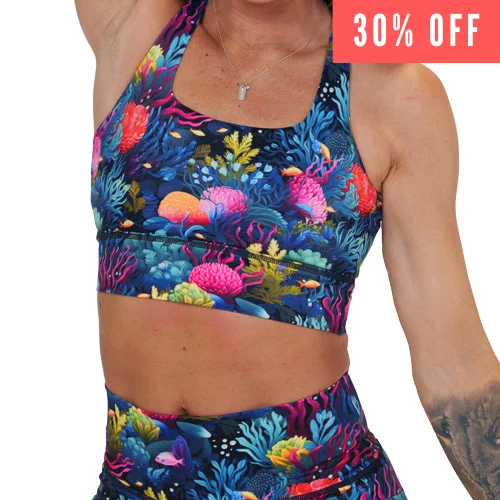 minimizer plus size bras for curvy figuresLongline Bra | Coral Reef