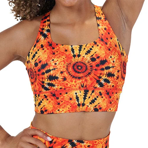 bralette bras for a trendy and comfortable styleLongline Bra | Sunset Tie Dye