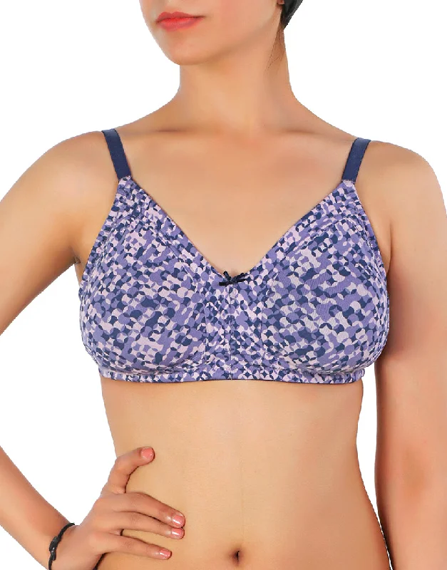 padded bras for added volumeLOSHA DOUBLE LAYERED FULL COVERAGE COTTON WIREFREE BRA WITH DIAMOND GEOMETRIC-PURPLE PRINT padded bras for added volumeLOSHA DOUBLE LAYERED FULL COVERAGE COTTON WIREFREE BRA WITH DIAMOND GEOMETRIC-PURPLE PRINT