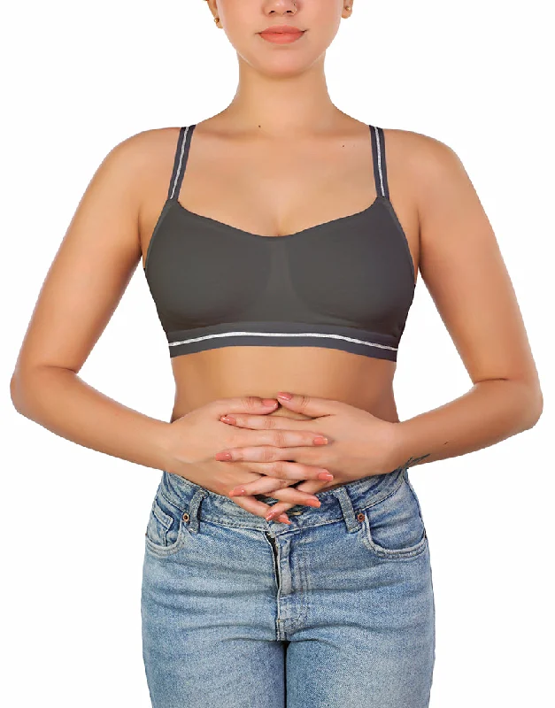 supportive underwire bras for large bustsLOSHA DOUBLE LAYERED COTTON WIREFREE BRA WITH GLITTER ELASTIC WAIST BAND -GREY supportive underwire bras for large bustsLOSHA DOUBLE LAYERED COTTON WIREFREE BRA WITH GLITTER ELASTIC WAIST BAND -GREY