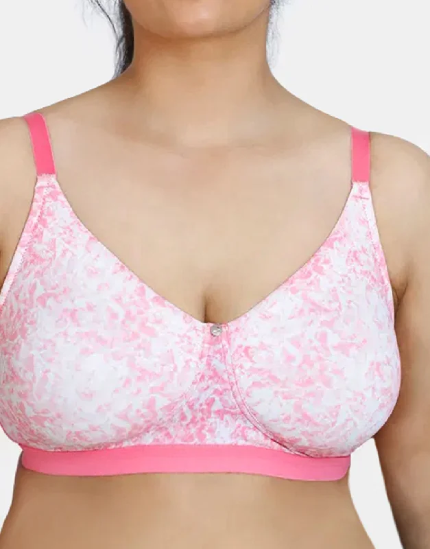 full cup padded bras for enhanced shapeLosha True Curv Double Layered Non Wired Full Coverage Super Support Bra - Pink Print full cup padded bras for enhanced shapeLosha True Curv Double Layered Non Wired Full Coverage Super Support Bra - Pink Print