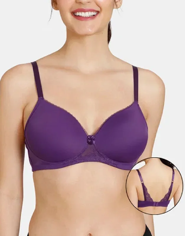 plus size convertible bras for flexibilityLosha Wireless Go To T-Shirt Bra With a Touch Of Lace-PARACHUTE PURPLE plus size convertible bras for flexibilityLosha Wireless Go To T-Shirt Bra With a Touch Of Lace-PARACHUTE PURPLE