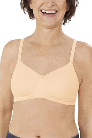 Bra with a plus - size cup for fuller figures Mara Non-wired Padded Bra - peach #44822 Bra with a plus - size cup for fuller figures Mara Non-wired Padded Bra - peach #44822