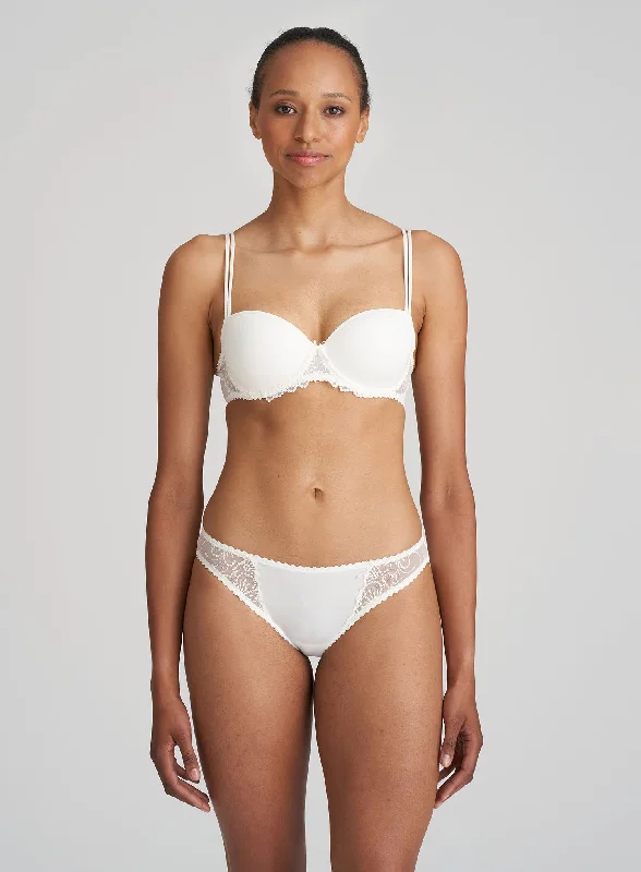 plunge bras for low cut topsMarie Jo: Jane Padded Balcony Bra Natural