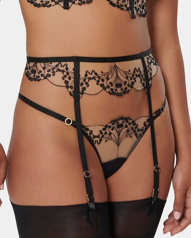 full cup bras for complete coverageMarisa Suspender Black/Sheer