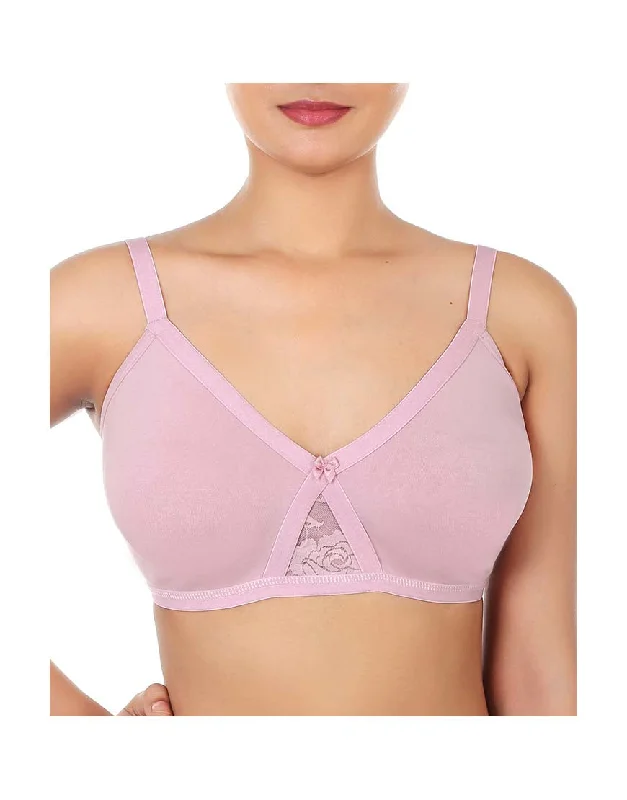 minimizer plus size bras for curvy figuresWIREFREE SUPER SUPPORT BRA WITH TOUCH OF LACE-DAWN PINK minimizer plus size bras for curvy figuresWIREFREE SUPER SUPPORT BRA WITH TOUCH OF LACE-DAWN PINK