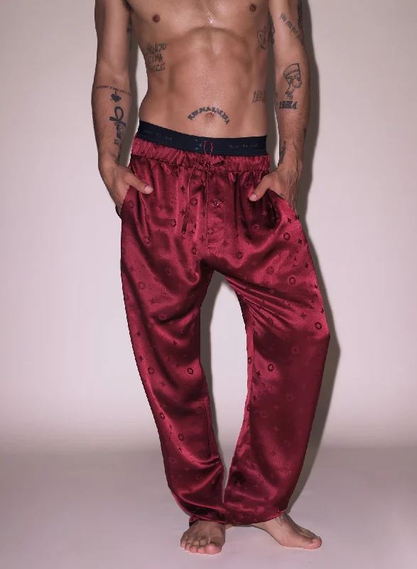 Minimizer bras to reduce the appearance of breast size​ Men's Silk Jacquard PJ Pant