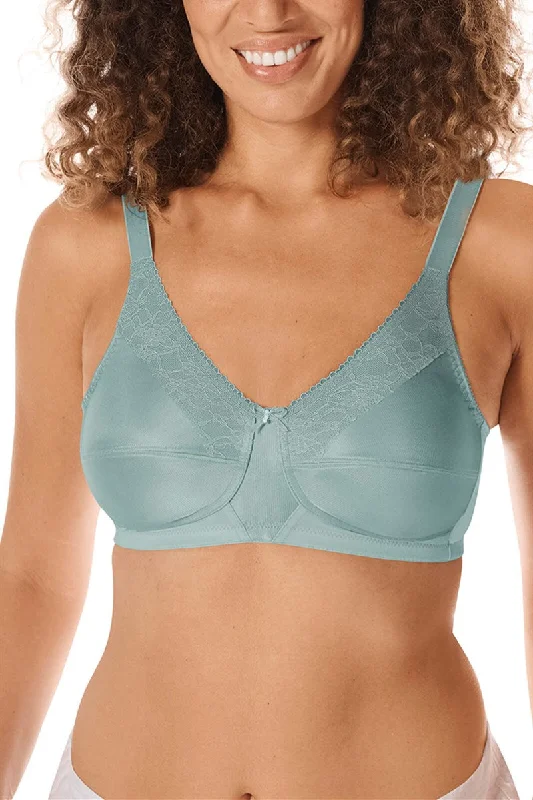 Bra with a wire - free band for a more comfortable underbust area Nancy Non-Wired Bra - dark mint #44907 Bra with a wire - free band for a more comfortable underbust area Nancy Non-Wired Bra - dark mint #44907