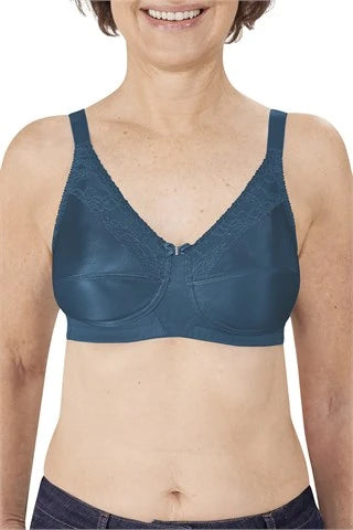 Bra with a solid color for a classic and versatile option Nancy Non-wired Bra Dark Teal - #44882 Bra with a solid color for a classic and versatile option Nancy Non-wired Bra Dark Teal - #44882