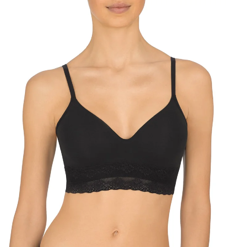 Bra with a seamless cup for a smooth silhouette Natori Bliss Perfection Contour Softcup Bra (723154) - Black Bra with a seamless cup for a smooth silhouette Natori Bliss Perfection Contour Softcup Bra (723154) - Black
