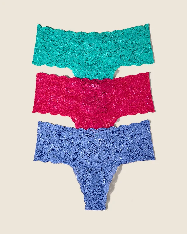 Bra with a lace - trim for an elegant and delicate touch​ Comfie Thong 3 Pack