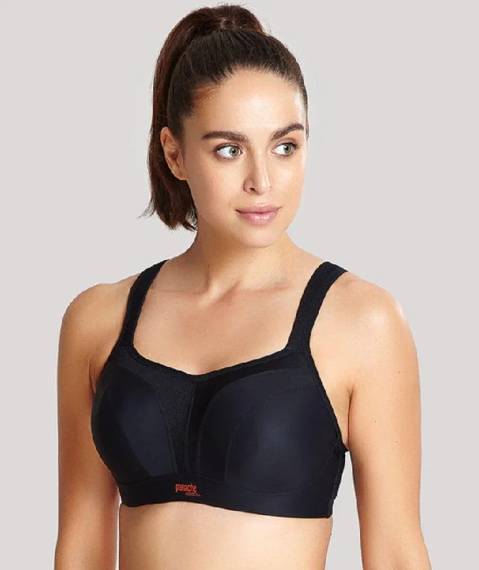 balconette bras for a sexy necklinePanache Sport Power Underwired Sports Bra - Black