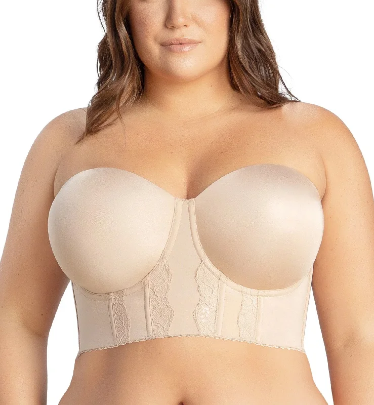Bra with a soft - touch lining for a luxurious experience Parfait Elissa Molded Underwire Midi Bustier (P50116) - European Nude Bra with a soft - touch lining for a luxurious experience Parfait Elissa Molded Underwire Midi Bustier (P50116) - European Nude