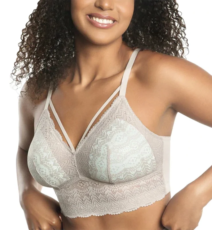 Bra with a plus - size underbust band for a secure fit Parfait Mia Lace Longline Bralette (P5951) - Sandstone Bra with a plus - size underbust band for a secure fit Parfait Mia Lace Longline Bralette (P5951) - Sandstone