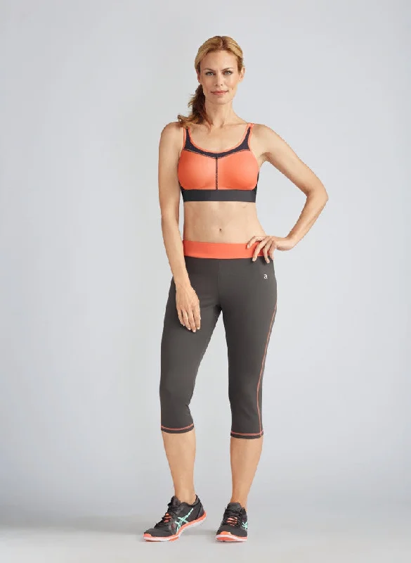 Bra with a push - up insert for extra cleavage on demand Power SB Medium Support - Melon / Dark Grey Bra with a push - up insert for extra cleavage on demand Power SB Medium Support - Melon / Dark Grey