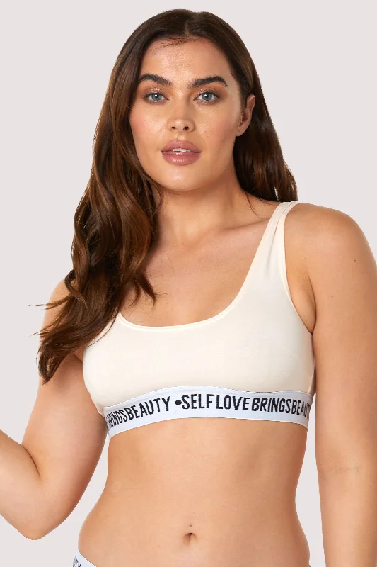 Bra with a soft - touch lining for a luxurious experience​ Self Love Blush Crop Top