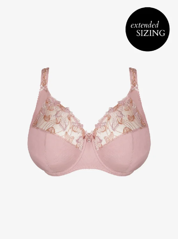 Nylon bras offering durability and stretch Deauville Full Cup Support I-K Bra - Vintage Pink Nylon bras offering durability and stretch Deauville Full Cup Support I-K Bra - Vintage Pink