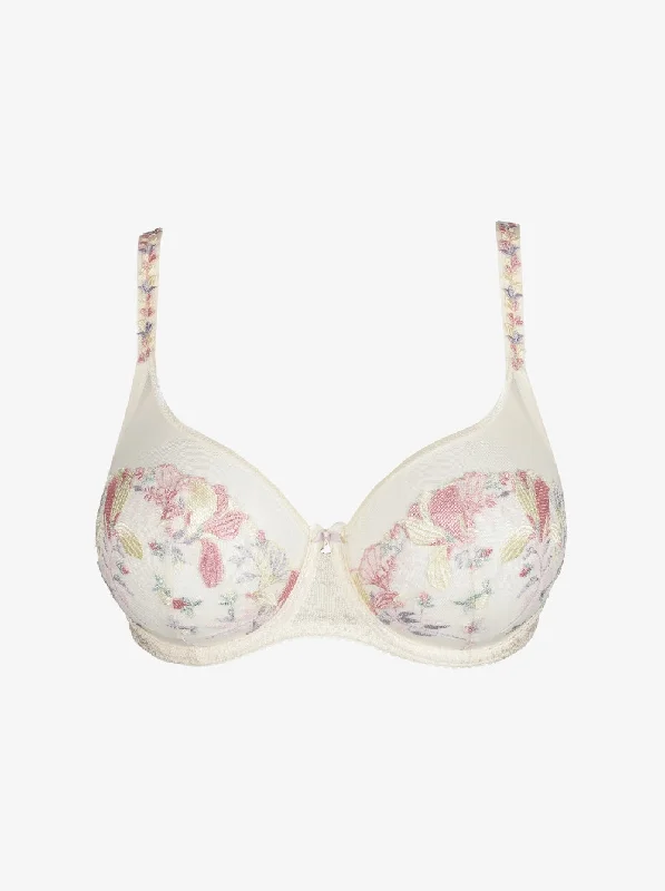 Bra with a plus - size padded strap for reduced shoulder strain​ Mohala Balcony Bra - Vintage Natural