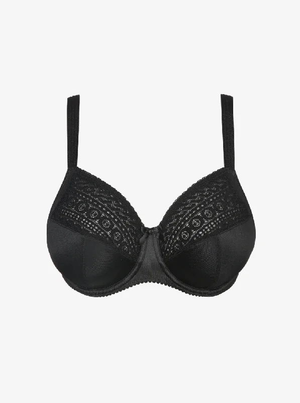 Bra with a wire - free band for a more comfortable underbust area Montara Full Cup Bra - Black Bra with a wire - free band for a more comfortable underbust area Montara Full Cup Bra - Black