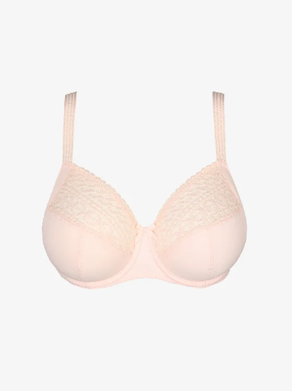 Bra with wide straps for added comfort and weight distribution Montara Full Cup Bra - Crystal Pink Bra with wide straps for added comfort and weight distribution Montara Full Cup Bra - Crystal Pink
